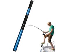 Retractable Fishing Rod, Telescopic Fiberglass Pole, Streamlined Travel Gear, Compact Ecom-Efficient Design, Ideal for Camping, Outdoor Adventure, Backpacking, Hiking, Portable Angling Use