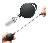 Retractable Keychain - 8.6cm ABS Alloy Anti Slip Heavy Duty Badge Reel, Extendable Key Holder With 65cm Pull Cord | Carabiner Clip Organizer, Portable ID Holder For Nurses Teachers Students Office Use