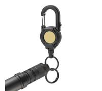 Retractable Keychain - Locking Magnetic Carabiner Holder, Badge ID Retractor | Retractable Badge Holders - For Nurse Men Student Women Teacher Car Work Backpack