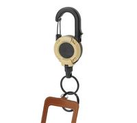 Retractable Keychain - Magnetic Locking Carabiner Reel Clip for Nurses Students | Durable Badge Holder with Smooth Retractable Reel, Secure Keys s, Clip to Car Work Backpack, Outdoor Travel