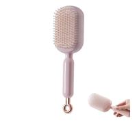 Retractable Massage Brush, Retractable Hair Brush, Scalp Massager Tool for Women Men Girls Boys for Home Travel Office School Use (Pink)