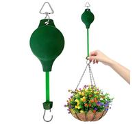 Retractable Plant Pulley, Flower Basket Hanger, 2.95x0.98x8.27 Inches Adjustable Design, Comfort with Garden Style, Compact Supply with Outdoor Use, Home Accessories for Birds Feeder Pots Grow Lights