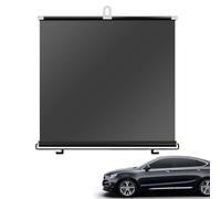 Retractable PVC Sunshade Roller Blind For Car Windshield | 5 Size Options 40-58cm X 125cm | Heat Insulation UV Protection Sun Screen | Vehicle Front Window Privacy Cover Blind