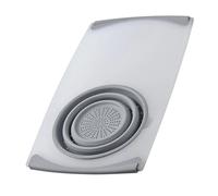 Retractable Sink Cutting Board - Expandable Colander Basket, Chopping Station, Storage Containers | Produce Rinsing Pplatform, Meal Prep Organizer, Counter Space Extender, Drain Basket Support