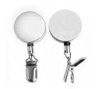 Retractable Towel Holder Clip - Wall Mounted Kitchen Hook for Cloth Storage | Metal Self Adhesive with Design, Metal Adhesive Backing, Space Saving Grip Hanger for Dorm RV Apartment Bathroom