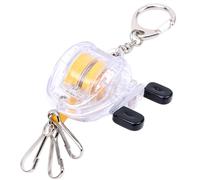 Retráctil de con Mosca, portátil, retráctil, Carrete de, Herramientas de sujeción, llaveros de señuelo de, Accesorios de para en balsa, Viajes de Actividades de