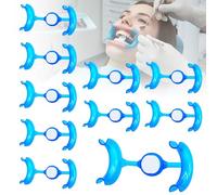 Retractor de mejilla dental con espejo, abridor de boca en forma de M para blanqueamiento y reparación de dientes, ortodoncia oral, protector de labios, suministros de dentista, 10 PCS