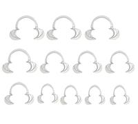 Retractor de mejillas dentales, 12p abridor de boca autoclavable en forma de C para blanqueamiento de dientes, retractor de mejillas de labios para fiesta, protector bucal, hablar, juego de desafío