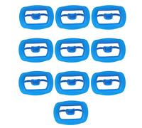 Retractor Dental abridor de boca Dental de silicona para ayudar a curar el área de los dientes frontales y terapias de ortodoncia azul 10 Uds