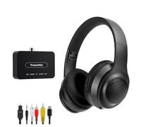 RETRADEKING Auriculares Inalámbricos ANC para TV, Auriculares Plegables para Viajar, Audífonos con Transmisor Bluetooth, Compatibles con Salidas Óptica (Toslink)/Coaxial/RCA/AUX 3,5 mm/USB