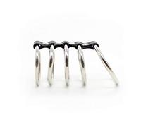 Retraso del Metal del Anillo del Pene de los Hombres de Bloqueo Anillo Fino for Adultos Estimulación Sexual Passion 5 Anillo de Hierro JJ Conjunto Atractivo