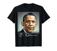 Retrato Barack Obama Presidente Patriótico Camiseta