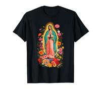 Retrato católico de Flores Silvestres de Nuestra Señora de Guadalupe Camiseta