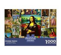 Retrato Clásico Arte Puzzle de 1000 Piezas Puzzle para Adultos Papel Juego de Puzzle 1000 Piezas Estilo Pintura Famosa Relajación Decoración Regalo Hogar Familia Foco 38x26cm/1000pcs