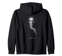Retrato clásico del filósofo de la iluminación de Voltaire Sudadera con Capucha