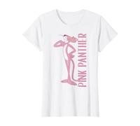Retrato Completo de Pantera Rosa Camiseta, Mujer, Blanco, 3XL