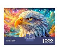 Retrato de Águila Vibrante por Stream Puzzle De 1000 Piezas majestuosa Águila, Excelente Juego para Adultos Y Niños 38x26cm/1000pcs