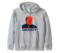 Retrato de arte pop estoico Trump con leyenda "Daddy" Sudadera con Capucha