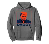 Retrato de arte pop estoico Trump con leyenda "Daddy" Sudadera con Capucha