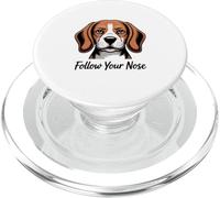 Retrato de Beagle Sigue tu Nariz PopSockets PopGrip para MagSafe