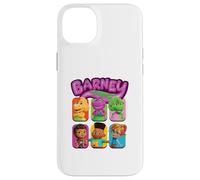 Retrato de bloque de color Barney y sus amigos Carcasa para iPhone 14 Plus