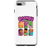 Retrato de bloque de color Barney y sus amigos Carcasa para iPhone 7 Plus/8 Plus
