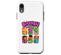 Retrato de bloque de color Barney y sus amigos Carcasa para iPhone XR