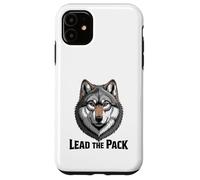 Retrato de Cabeza de Lobo Intenso lidera la Manada Carcasa para iPhone 11