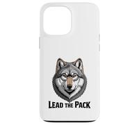 Retrato de Cabeza de Lobo Intenso lidera la Manada Carcasa para iPhone 13 Pro MAX