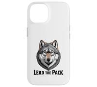 Retrato de Cabeza de Lobo Intenso lidera la Manada Carcasa para iPhone 14