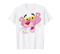Retrato de Cara de Pantera Rosa Camiseta, Hombre, Blanco, 3XL