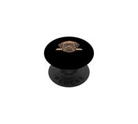 Retrato de Cara de Primer Plano de Cachorro Labrador Retriever Negro bebé PopSockets PopGrip Adhesivo