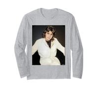 Retrato de David Essex Rock On Singer por Dick Barnatt Manga Larga