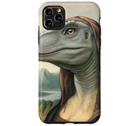 Retrato de Dinosaurio Inspirado en Mona Lisa con Estilo jurásico Carcasa para iPhone 11 Pro MAX
