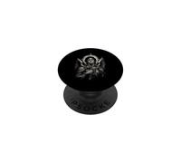 Retrato de Espada monocromática gótica San Miguel Arcángel PopSockets PopGrip Adhesivo