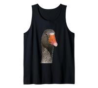 Retrato de fotografía de Cuello para Arriba de un Pato marrón de Aspecto Geek Camiseta sin Mangas