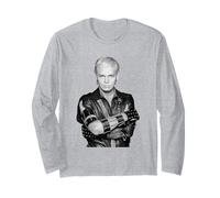 Retrato de Gary Numan Warriors Tour por Allan Ballard Manga Larga