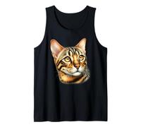 Retrato de Gato de Bengala Camiseta sin Mangas