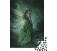 Retrato de Hadas del Bosque 1000 Piezas Stock De Cartas Premium Rompecabezas Clásicos Entusiastas De Jigsaw Senior Entrenamiento Cerebral Decoración De Paredes Idea De Regalo 52x38cm/1000pcs