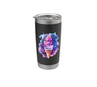 Retrato de helado Vaso térmico de acero inoxidable de doble pared
