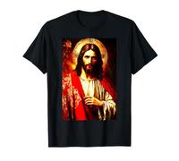Retrato de Jesucristo Mesías Pintura Ortodoxa Oriental Camiseta