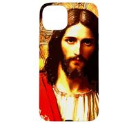 Retrato de Jesucristo Mesías Pintura Ortodoxa Oriental Carcasa para iPhone 15 Plus