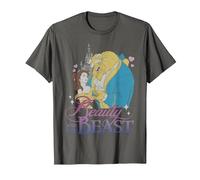 Retrato de la Bella y la Bestia de Disney Camiseta, Hombre, Asfalto, S