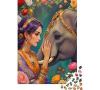 Retrato de la Reina Elefante Paquete De 1000 Piezas Papel Ecológico Entrenamiento Cerebral Actividad De Vinculación Familiar Ocio En Casa Desafiante 38x26cm/1000pcs