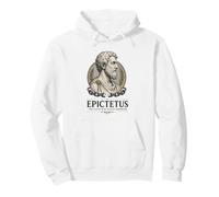 Retrato de la sabiduría Griega Antigua del filósofo estoico de Epicteto Sudadera con Capucha