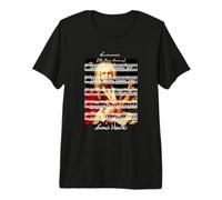 Retrato de Las Cuatro Estaciones de Vivaldi de Verano, música de violín de Autor Camiseta Premium
