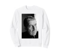 Retrato de Leonard Cohen Hallelujah Songwriter por AJ Barratt Sudadera