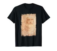 Retrato de Leonardo da Vinci Pintura famosa Camiseta