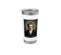 Retrato de Ludwig van Beethoven Vaso térmico de acero inoxidable de doble pared