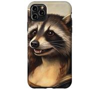 Retrato de Mapache Inspirado en Mona Lisa Parodia de Estilo renacentista Carcasa para iPhone 11 Pro MAX